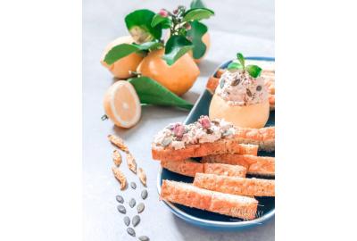 Cake salé au Citron de Menton IGP, graines de Moutarde et de Pavot