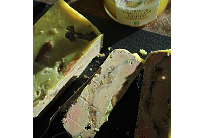Foie gras au Citron de Menton confit