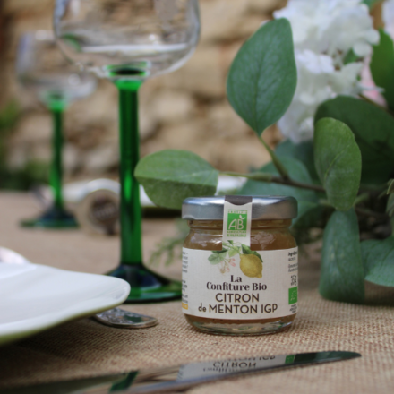 Confiture BIO de Citron de Menton BIO 35g - Cadeau invité x 100
