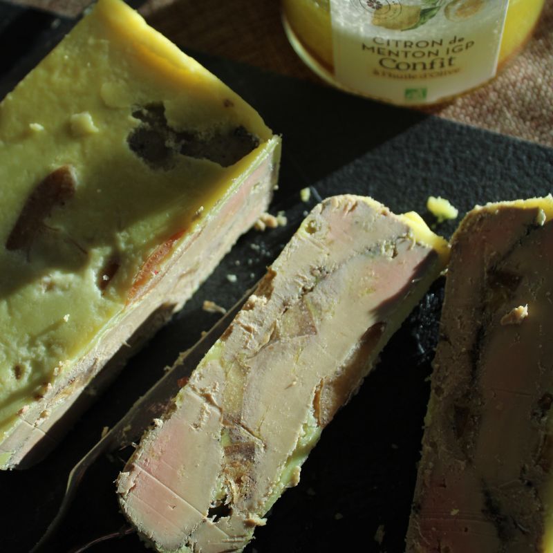 Foie gras citron de Menton confit