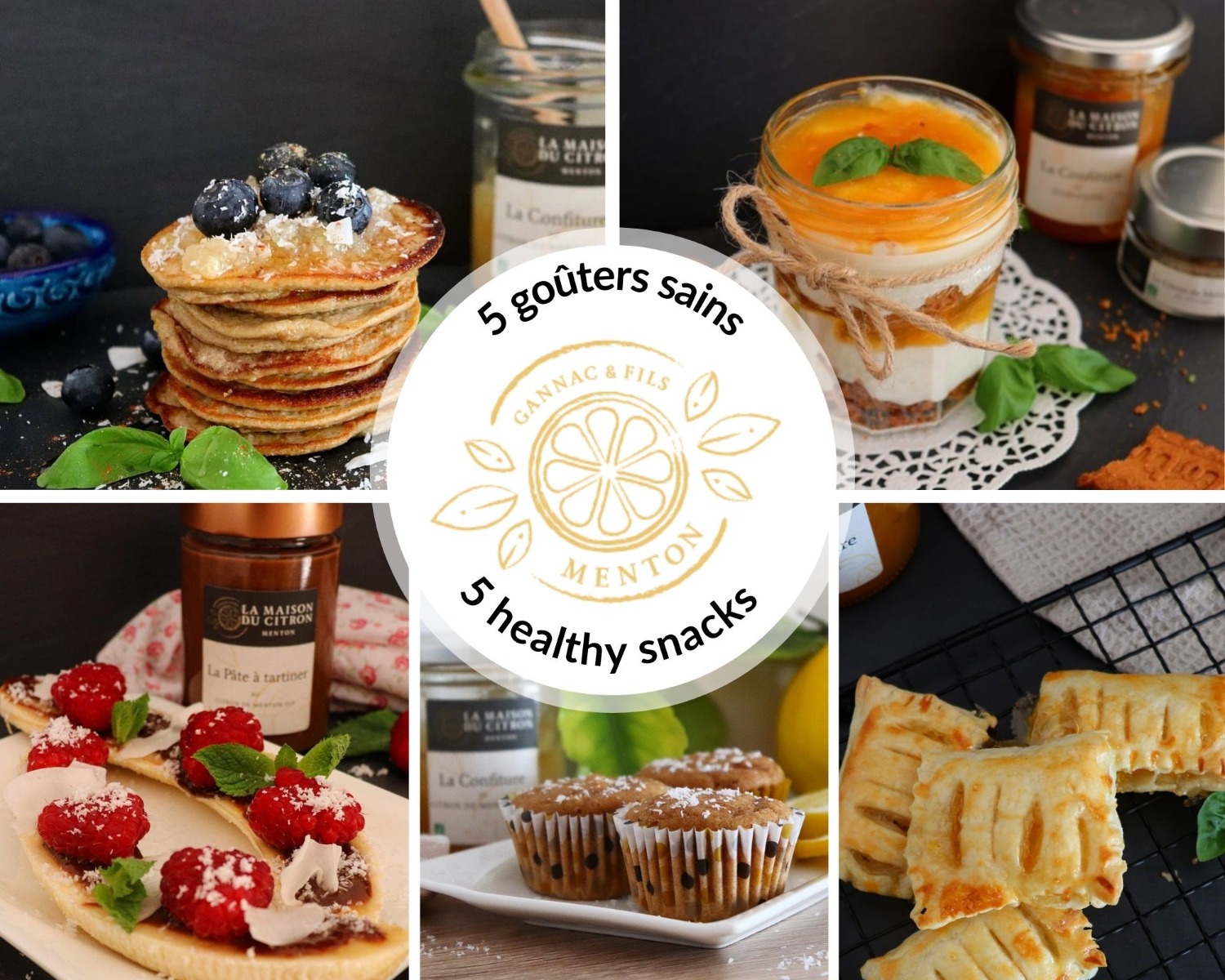 Cinq goûters sains de La Maison du Citron
