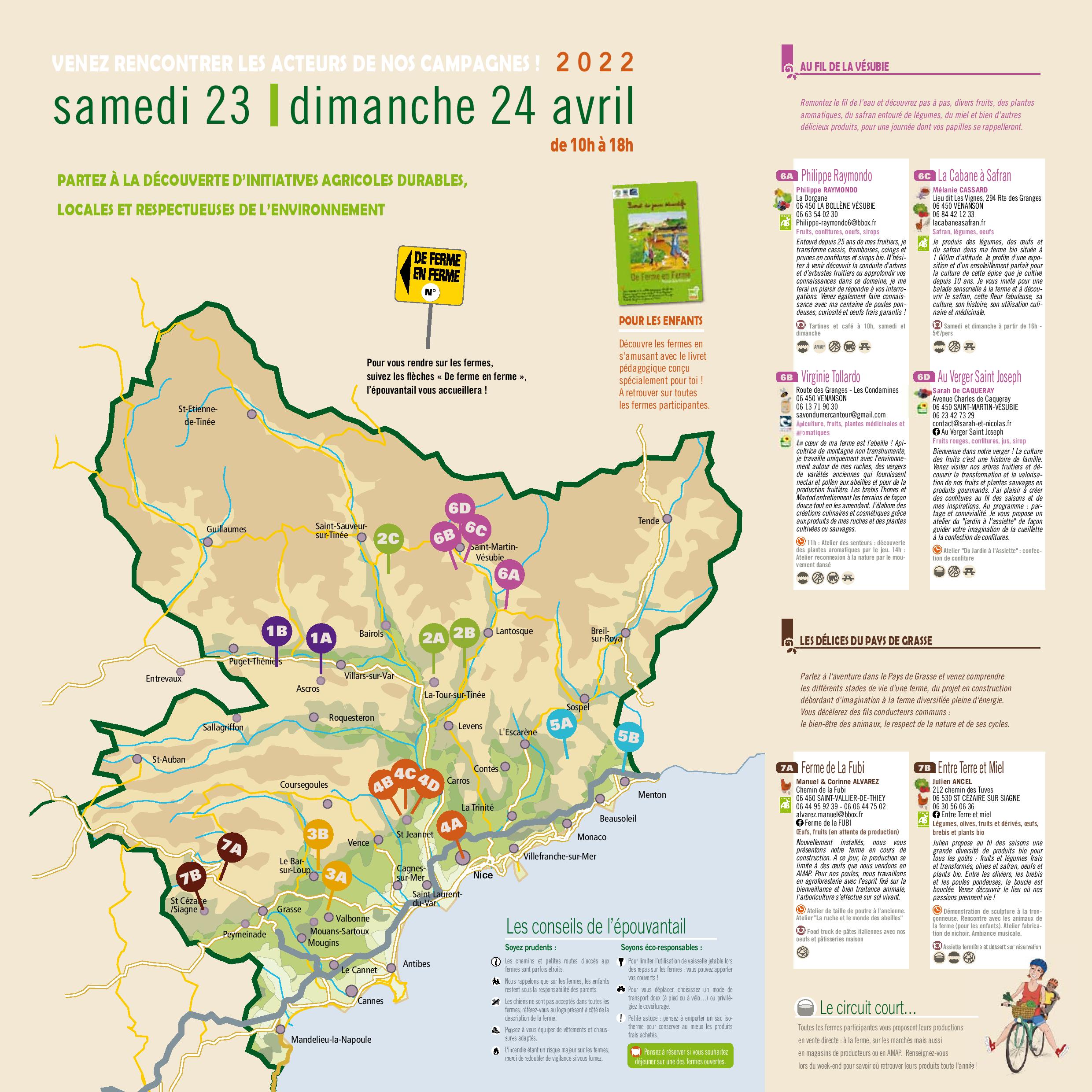 De ferme en ferme Menton programme